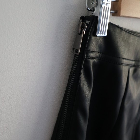 Le Château Faux Leather Skirt - Picture 6 of 11